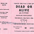 Concert Ticket 10/05/1984