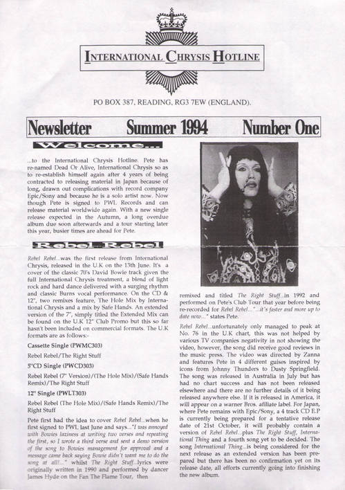 27) Newsletter summer 94 Page1