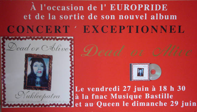 Point-of-sale advertising "FNAC" Paris 27/06/97 Autograph session